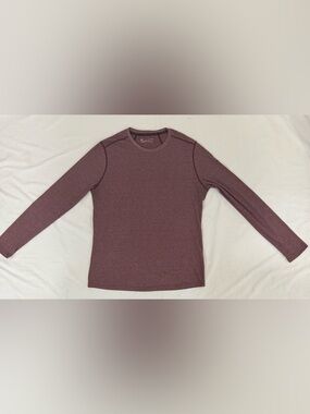 Under Armour Treadborne HeatGear LS Fitted Top Red Heather  Mens Large
